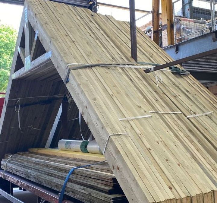 Raised Collar Trusses to Pembrokeshire.